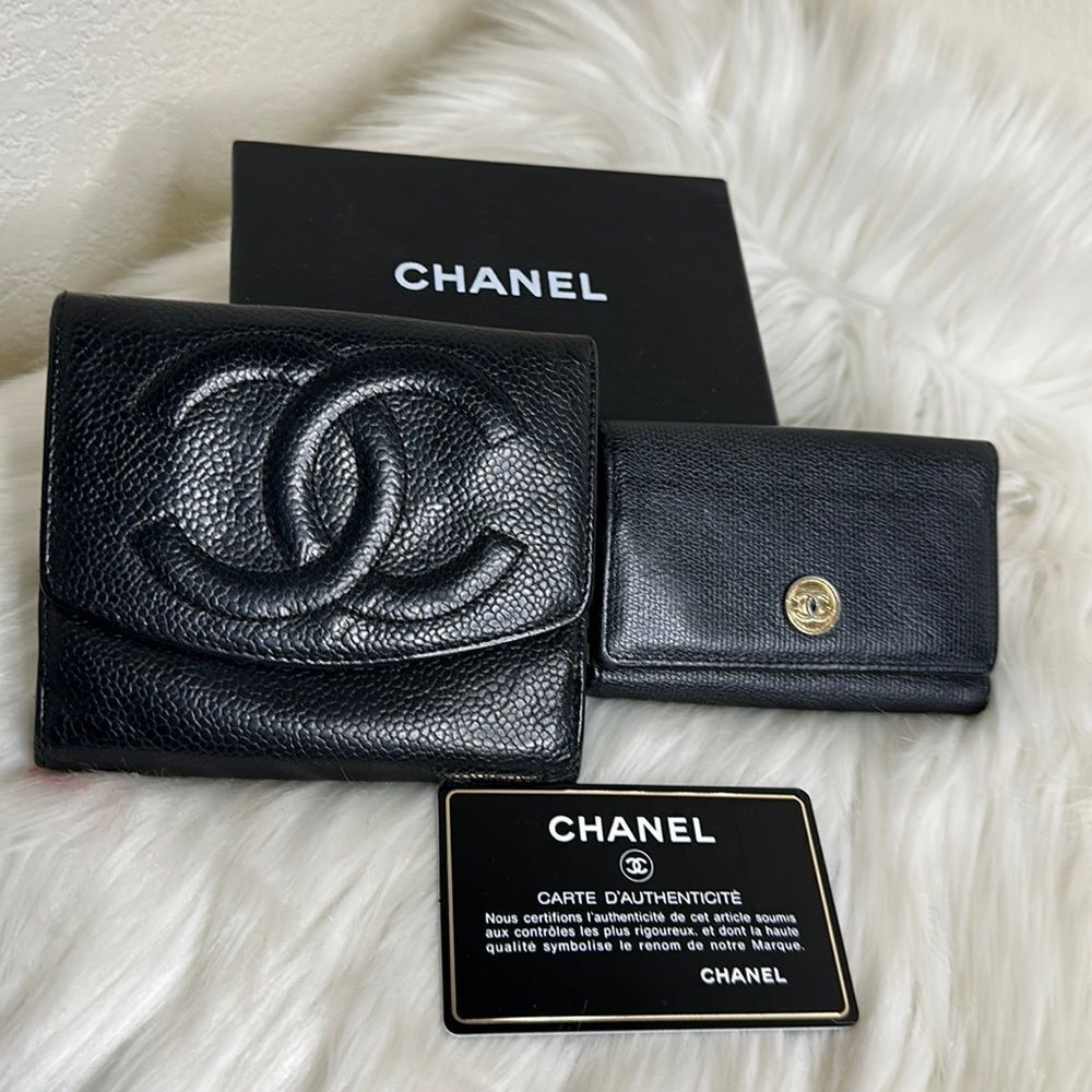💯Authentic Chanel Caviar Short Wallet🍀 - Picture 3 of 17